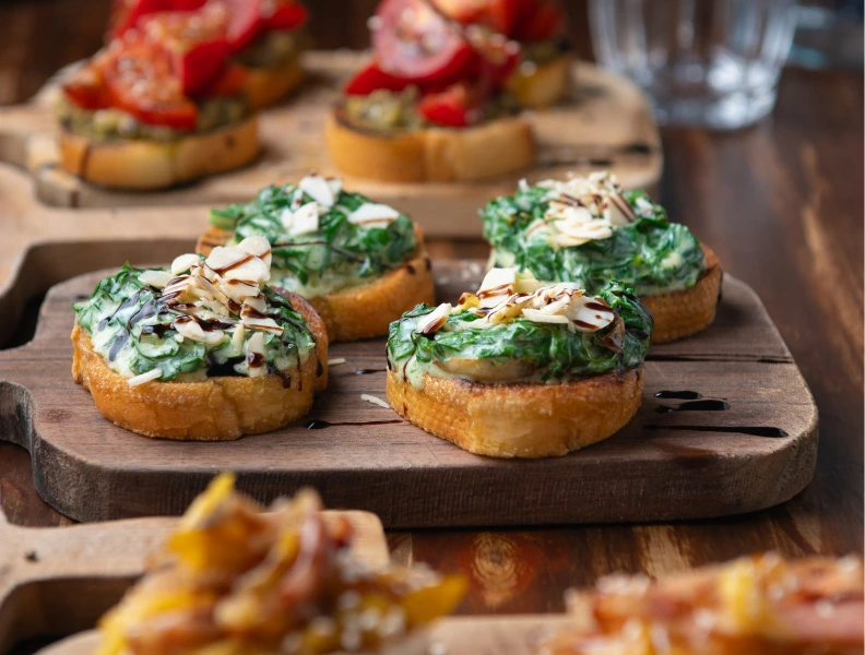 Spinach Bruschetta